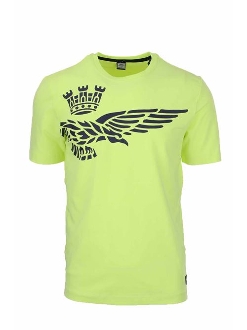 T-shirt mezza manica in cotone stretch con maxilogo Aeronautica Militare | TShirt | TS1933J46957449